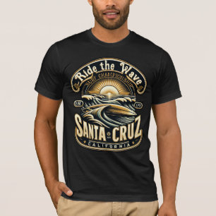 Camiseta Papais noeis Cruz California Surfing