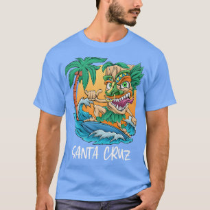 Camiseta Papais noeis Cruz California Surfing Tiki Beach Va