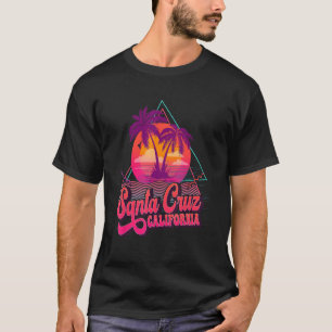 Camiseta Papais noeis Cruz California Vacation Retro 80s Be