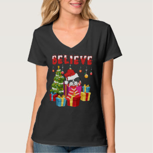 Camiseta Papais noeis Cute Shih Tzu Natal