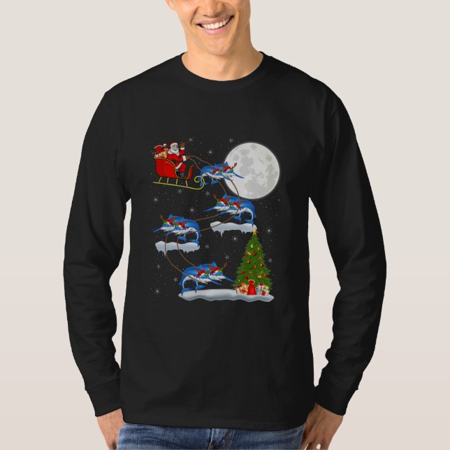 Camiseta Papais noeis Da Árvore De Iluminação Xmas Que Anda (Frente)
