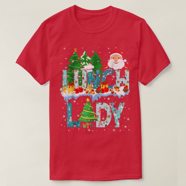 Camiseta Papais noeis da Árvore de Natal que combinam com a (Frente do Design)