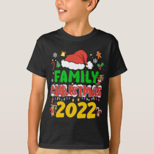 Camiseta Papais noeis da Equipe de Natal da Família de 2022