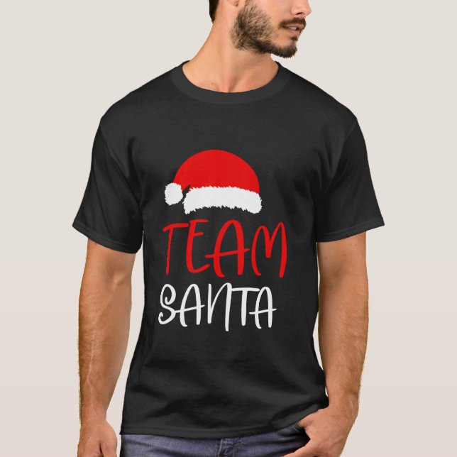 Camiseta Papais noeis da Equipe de Natal que Correspondem a (Frente)