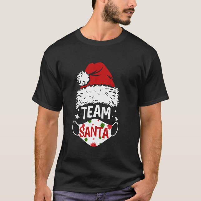 Camiseta Papais noeis da Equipe Enfrentam a Máscara Natal 2 (Frente)