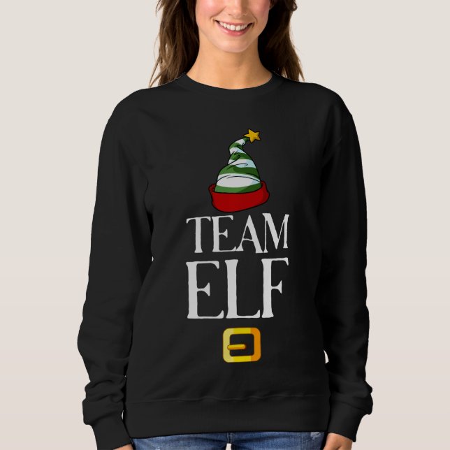Camiseta Papais noeis Da Família De Natal Da Equipe Elf Fig (Frente)