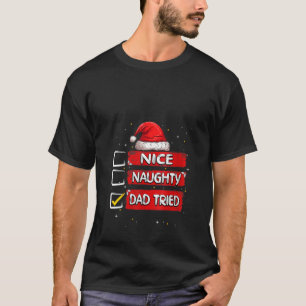 Camiseta Papais noeis da Lista de Natal de Boas Pais