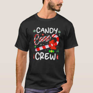 Camiseta Papais noeis Da Tripulação Candy Cane Natal 2022 E
