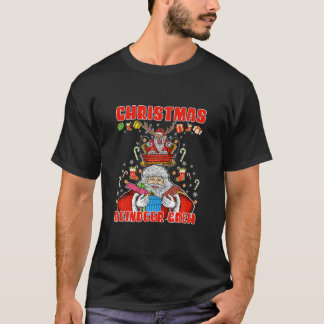 Camiseta Papais noeis Da Tripulação De Crew De Reindeer Do