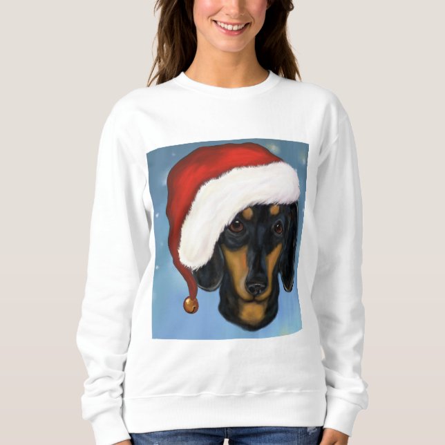Camiseta Papais noeis Dachshund (Frente)