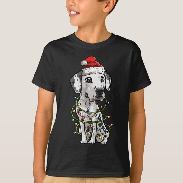 Camiseta Papais noeis daltônicos bonitos, árvores de Natal  (Frente)
