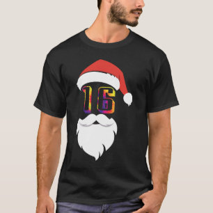 Camiseta Papais noeis De 16 Anos Tie Dye 16th Birthday Chri