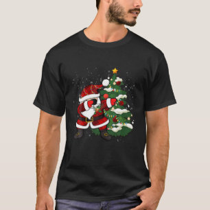 Camiseta Papais noeis de abbing de árvores de Natal Luzes d
