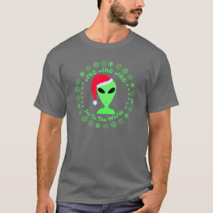 Camiseta Papais noeis de Alienígena divertida Geek Humor Fl