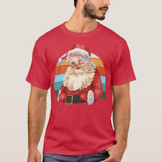Camiseta Papais noeis de Aquarela Árvore de Natal Luzes de 