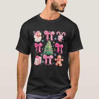Camiseta Papais noeis de Arco de coquete da árvore de Natal