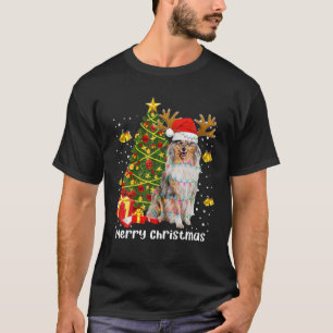 Camiseta Papais noeis de Árvore das Luzes de Natal em Coll