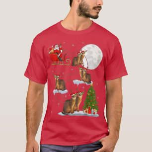 Camiseta Papais noeis De Árvore De Iluminação Xmas Que Anda
