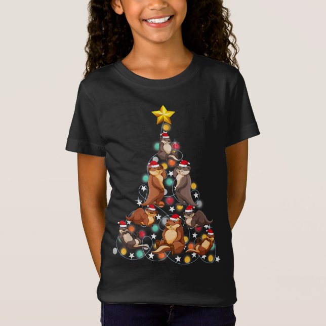 Camiseta papais noeis de árvore de natal| christmas engraça (Frente)