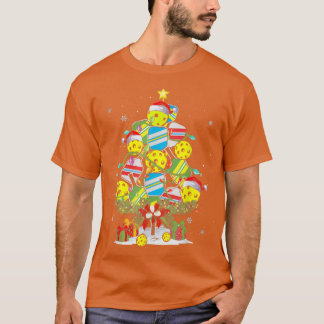 Camiseta Papais noeis de Árvore de Natal de Pickball X Luze