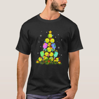Camiseta Papais noeis de Árvore de Natal Picleball X-Mas L