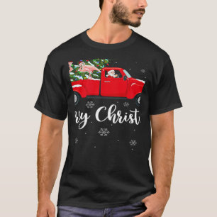 Camiseta Papais noeis De Árvores À Luz Do Xmas Circulam Fla