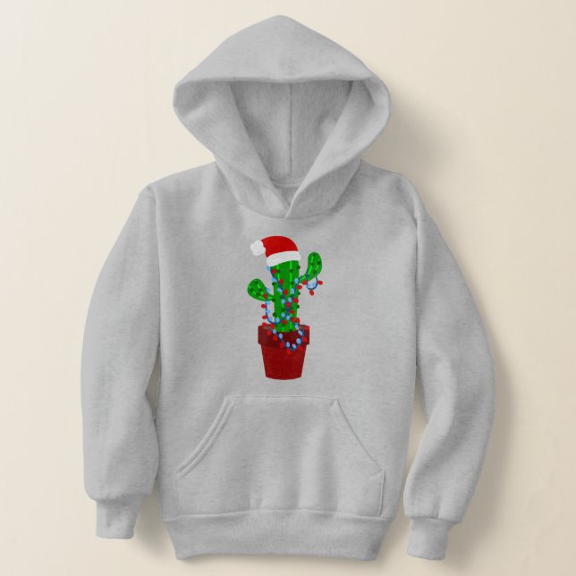Camiseta papais noeis de árvores de natal vermelho cactus (Postura )