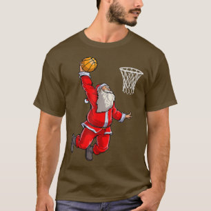Camiseta Papais noeis de basquete Bois Men Slam Dunk Ball
