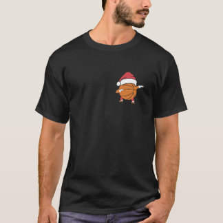Camiseta Papais noeis de basquete de Natal Xmas, esportes H