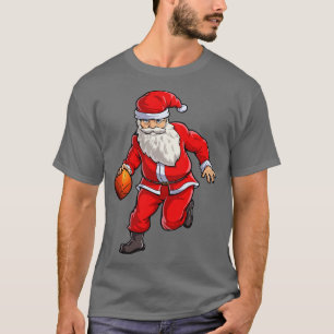 Camiseta Papais noeis de basquete roubam esportes de Natal