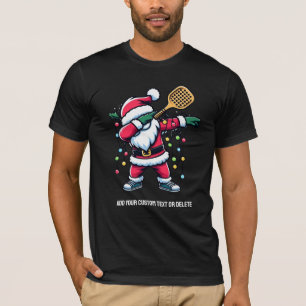 Camiseta Papais noeis de Batida de Paddleball de Natal