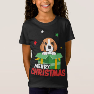 Camiseta Papais noeis De Beagle Bonitos Cachorros Adormecem