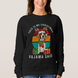 Camiseta Papais noeis de Beagle Reindeer Cachorro Bonito Mã
