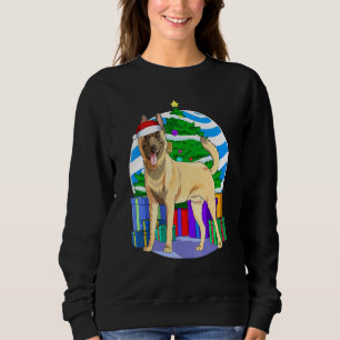 Camiseta Papais noeis de Cachorro Malinois Belgas Decência