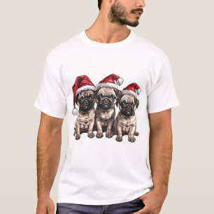Camiseta Papais noeis de Cães de Natal
