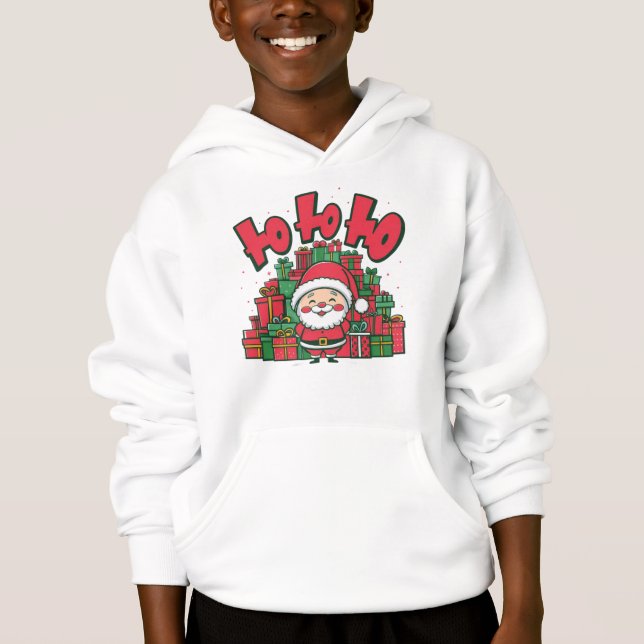 Camiseta Papais noeis de Cartoon Jolly Natal-67748 (Frente)