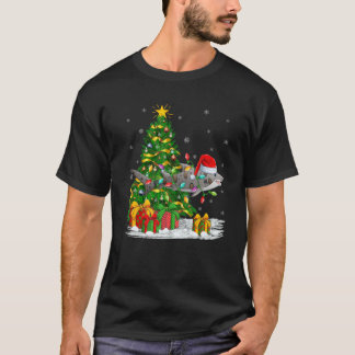 Camiseta Papais noeis de Combinação da Família Shark Lover