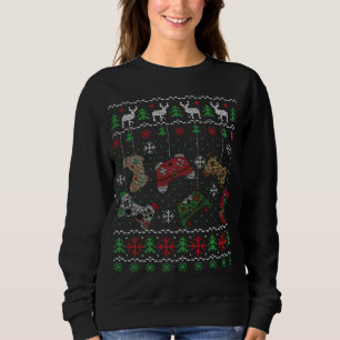Camiseta Papais noeis de controladora de vídeo Elf Ugly Chr