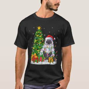 Camiseta Papais noeis de Correspondência da Família de Á
