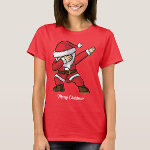 Camiseta Papais noeis de Dança de Dotação de Texto e Nome P