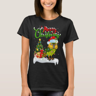 Camiseta Papais noeis de decoração de natal Kakapo Cristo d