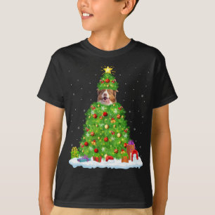 Camiseta Papais noeis de Decoração de Xmas - Cão Pastor Aus