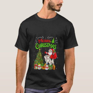 Camiseta Papais noeis de decoração Xmas que pilotam Pirenéu