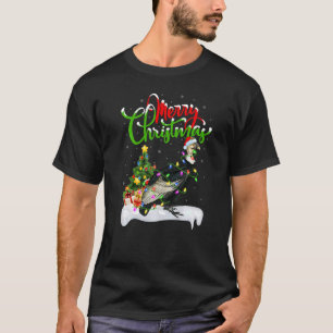 Camiseta Papais noeis de Decorações do Xmas Abutre Cristo