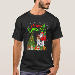 Camiseta Papais noeis De Decorações Xmas Que Andam A Fox Te