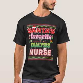 Camiseta Papais noeis De Diálise Favorita Enfermeira Papais