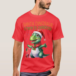 Camiseta Papais noeis de dinossauro