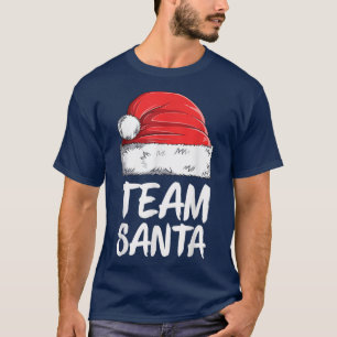 Camiseta Papais noeis De Equipe Família De Natal Igualando 