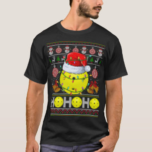 Camiseta Papais noeis de esferas de esferas de Natal Leve e