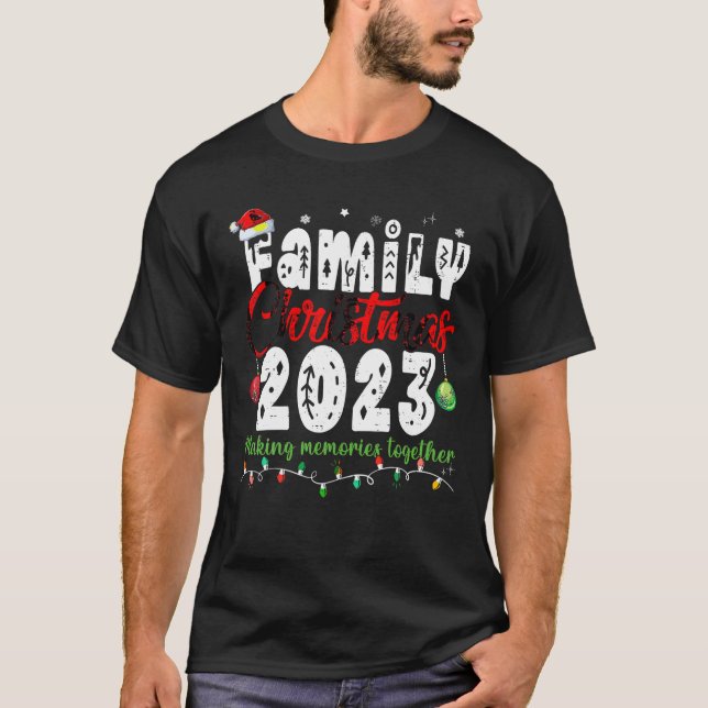 Camiseta Papais noeis De Esquadrão De Combinação De Natal D (Frente)